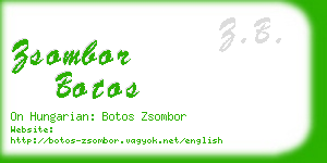 zsombor botos business card